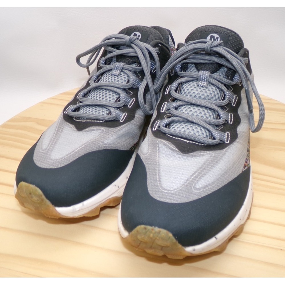 Merrell Moab‎ Speed Eco Hiking Shoes Mens Gray / Confetti Size 8.5 Sneakers READ